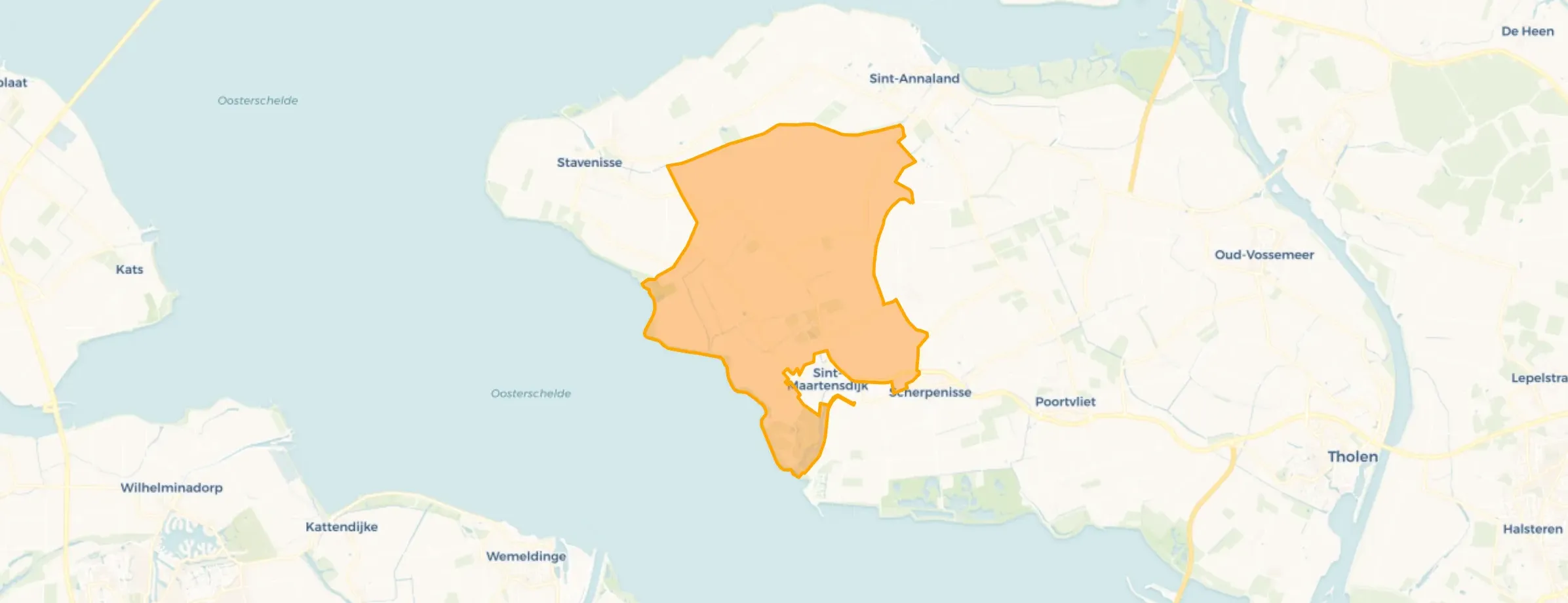 Kaart van Verspreide huizen Sint-Maartensdijk
