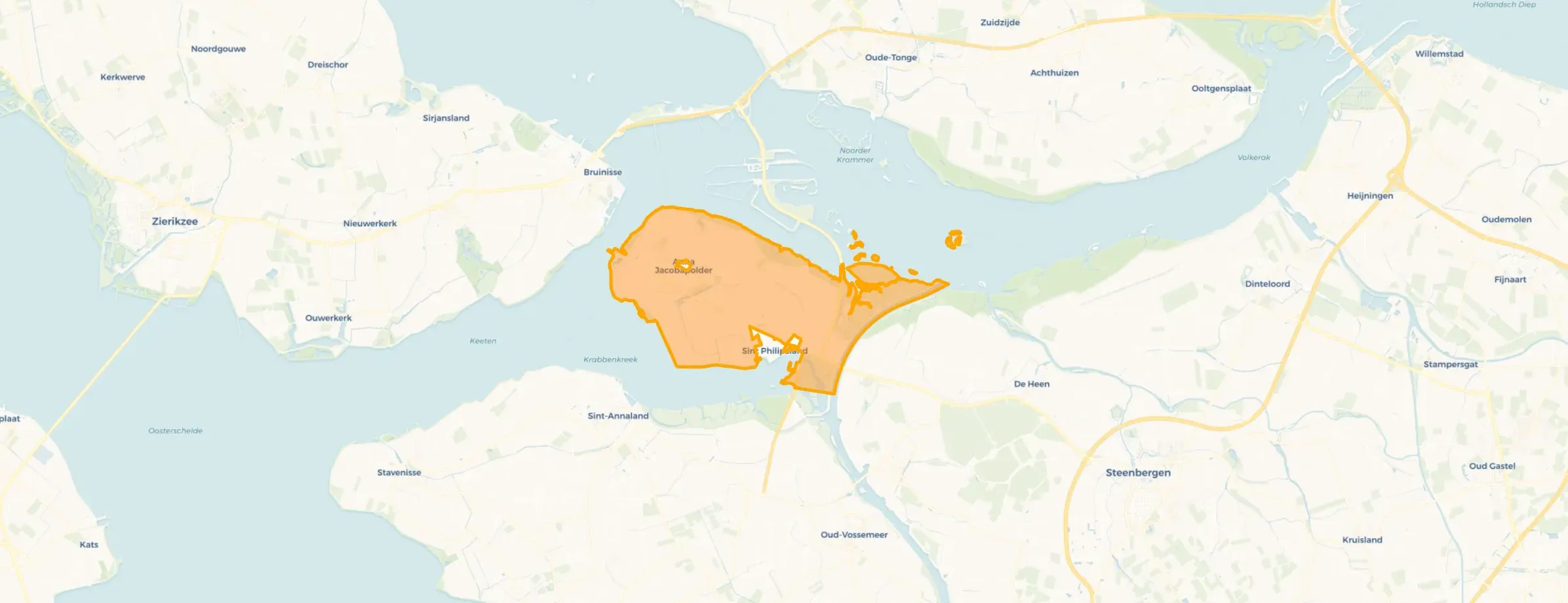 Buurt Verspreide huizen Sint Philipsland, Sint Philipsland