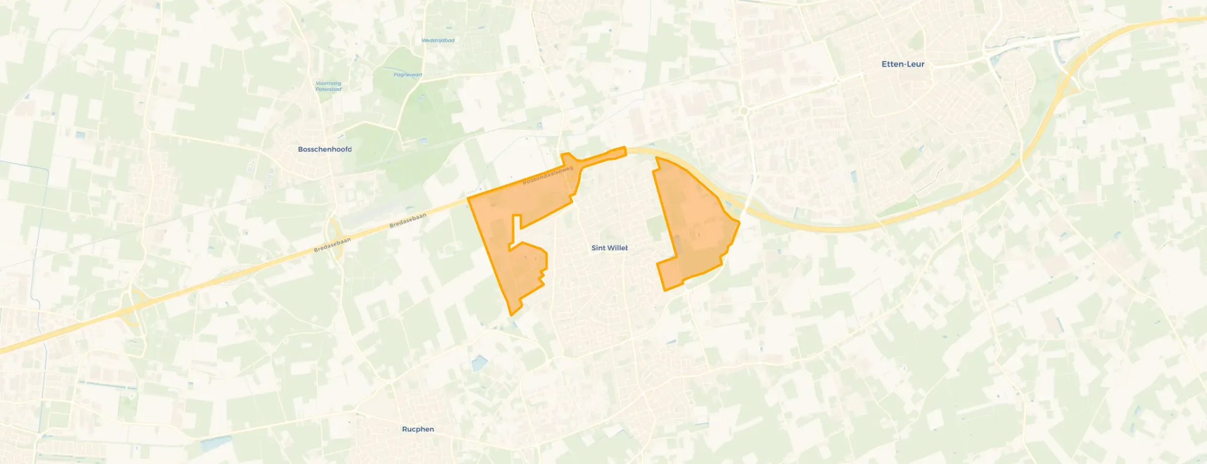 Verspreide huizen Sint Willebrord in Rucphen