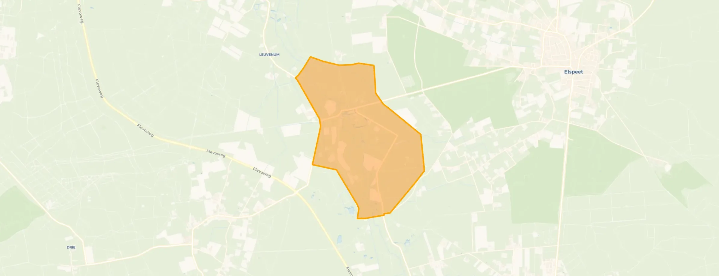 Kaart van Verspreide huizen Staverden