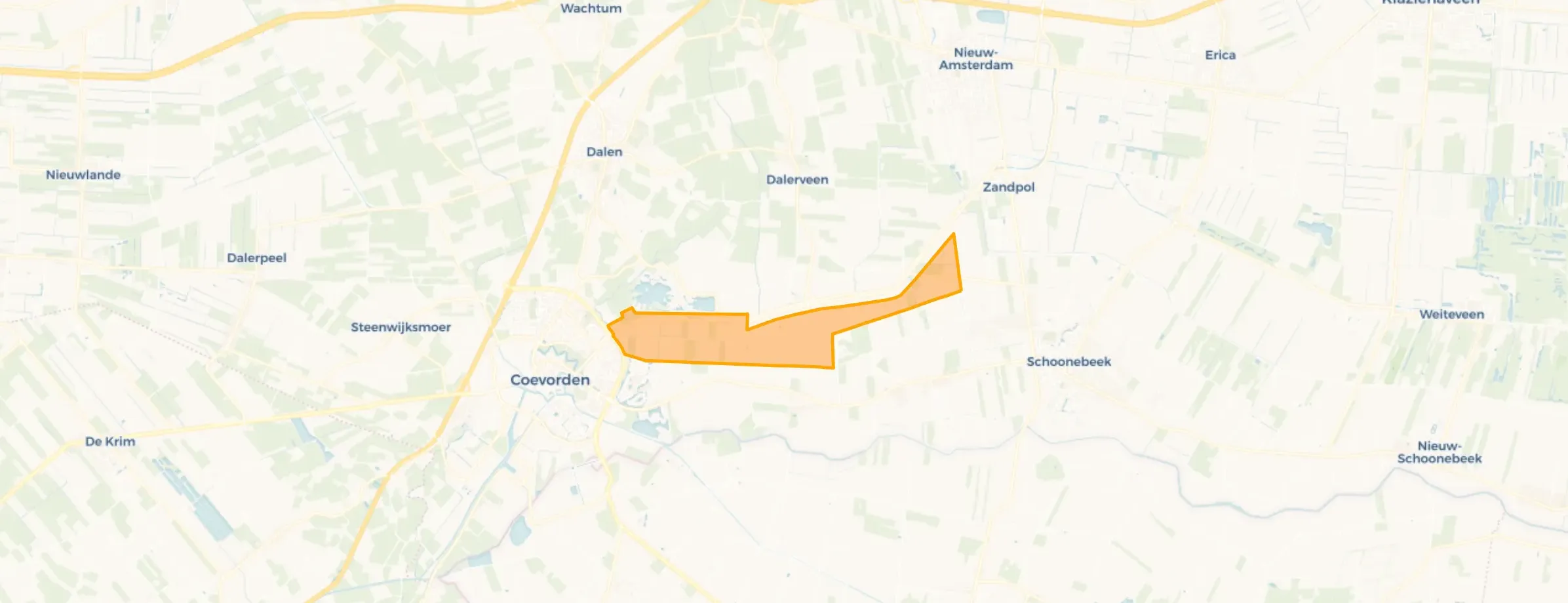 Verspreide huizen Stieltjeskanaal