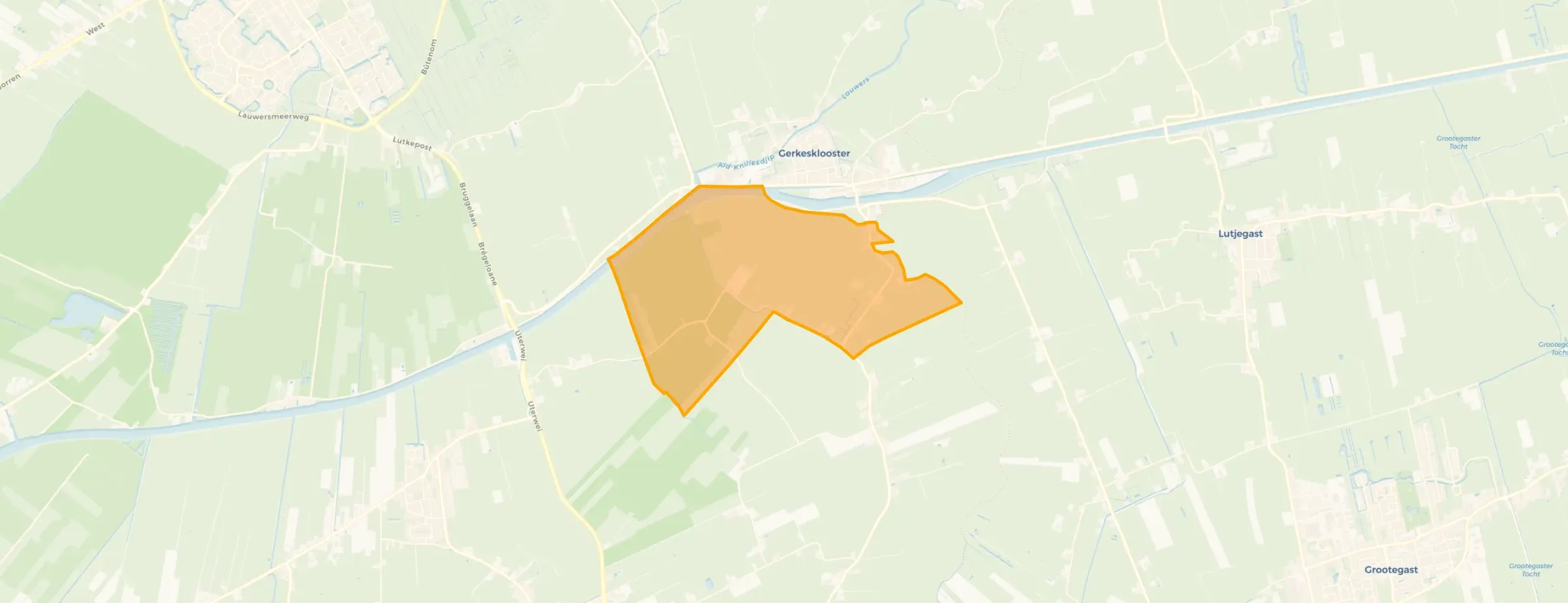 Kaart van Verspreide huizen Stroobos