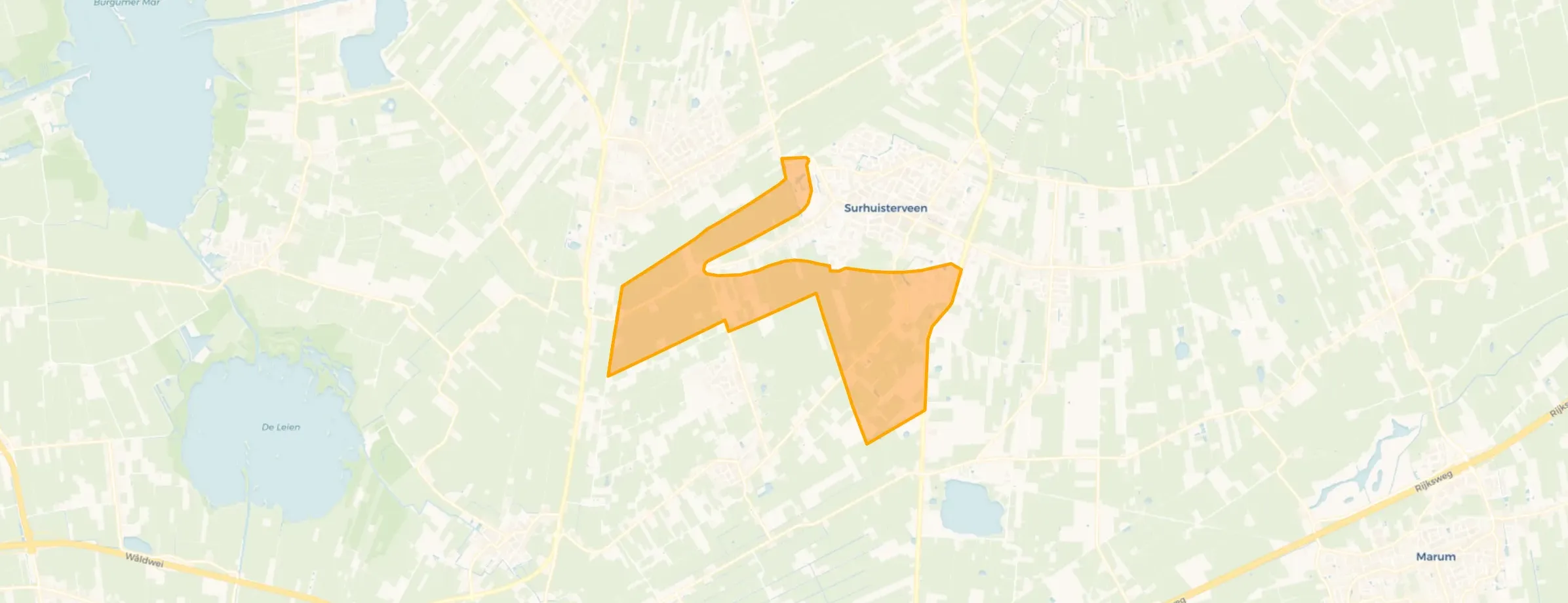 Buurt Verspreide huizen Surhuisterveen, Surhuisterveen