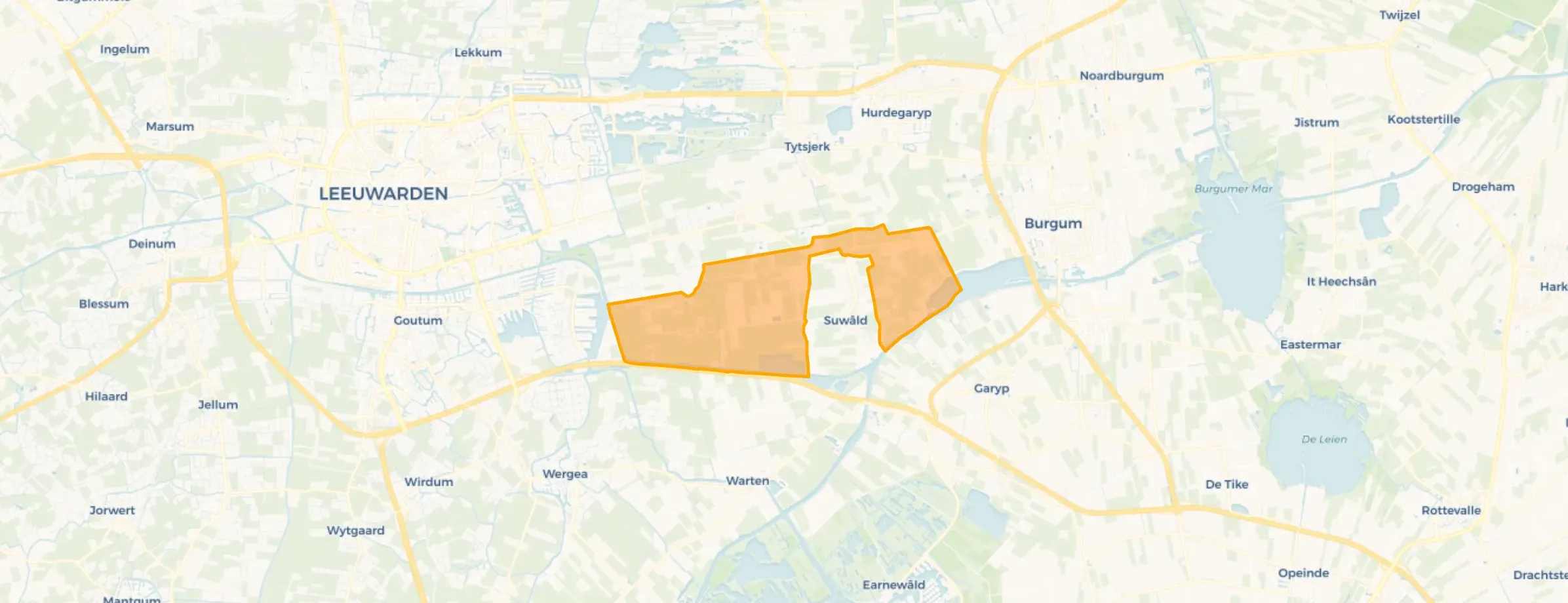 Verspreide huizen Suwâld