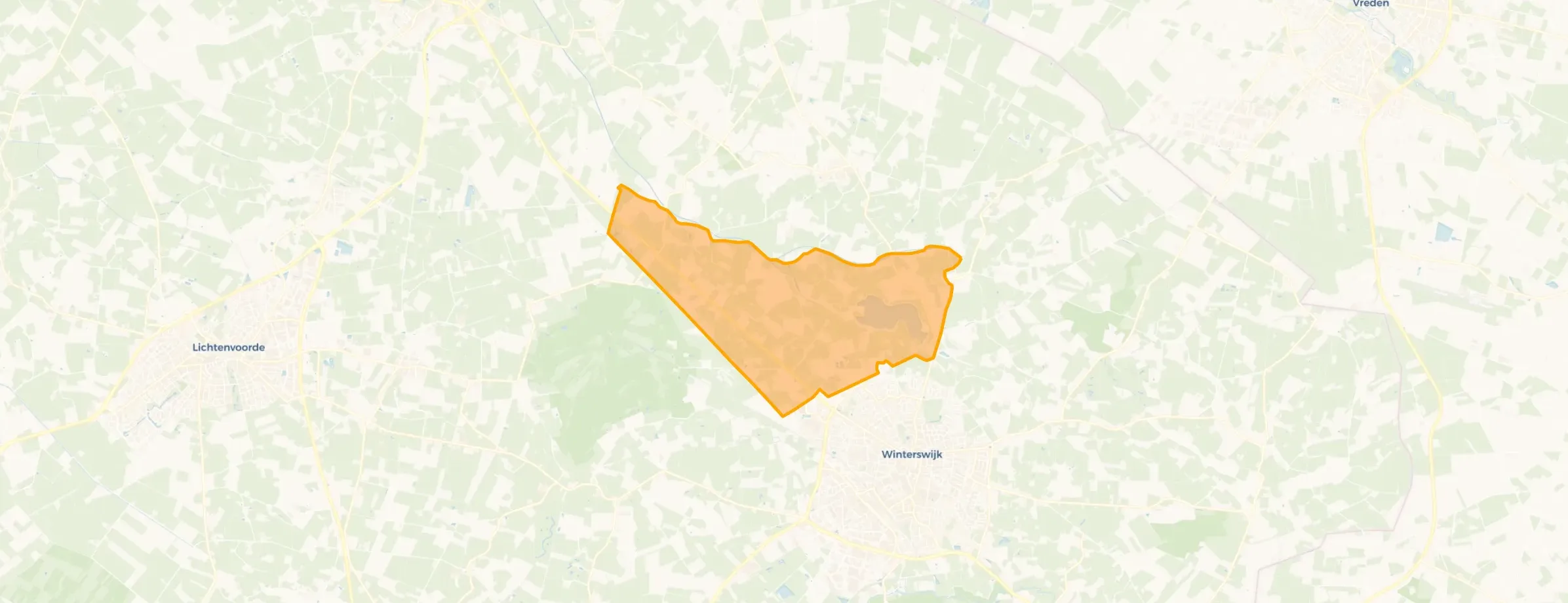 Buurt Verspreide huizen ten noorden van Winterswijk, Winterswijk Huppel