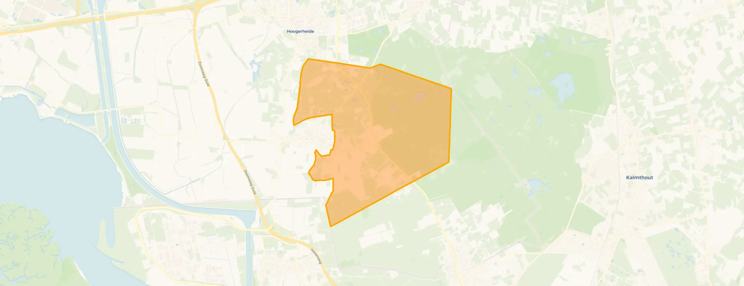 Buurt Verspreide huizen ten oosten van Ossendrecht, Ossendrecht