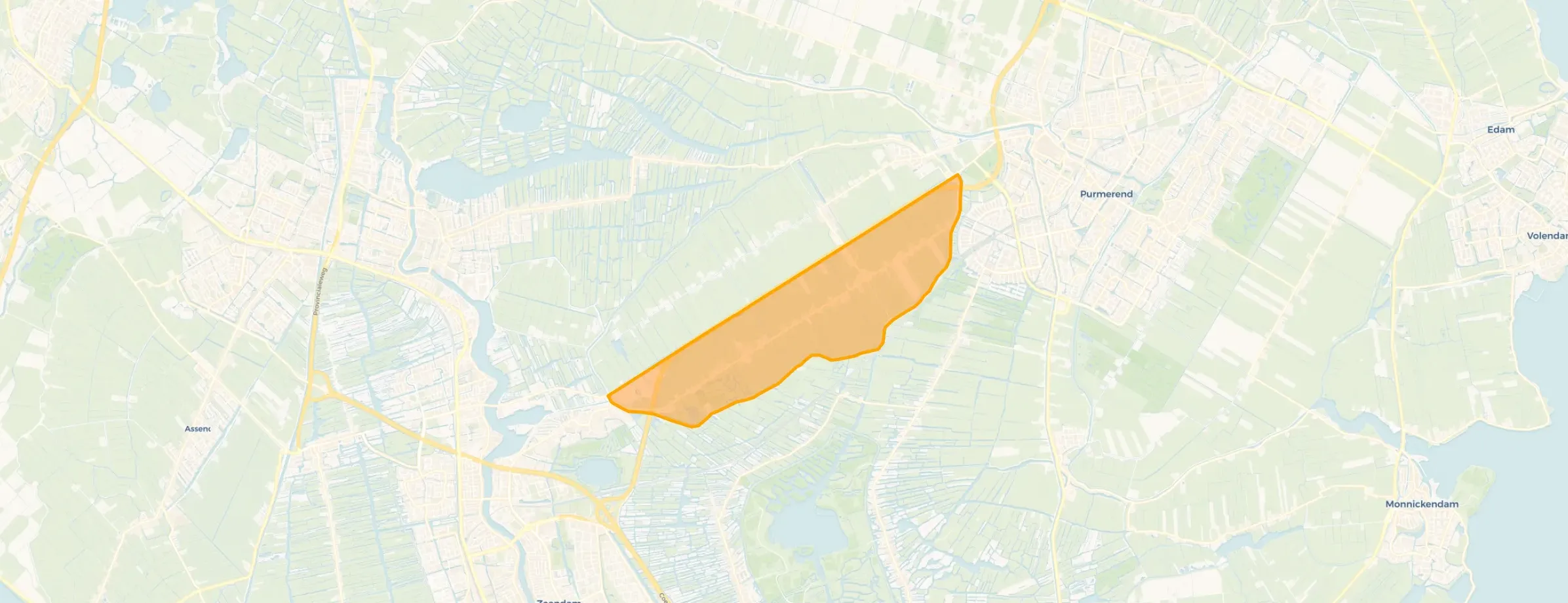 Buurt Verspreide huizen ten zuiden van De Middentocht, Wijdewormer