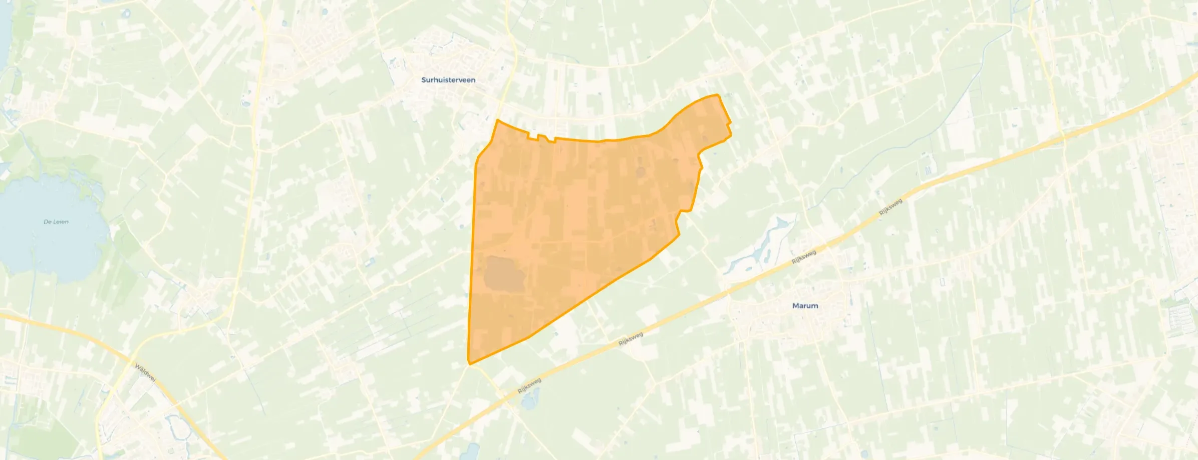 Buurt Verspreide huizen ten zuiden van Opende, Opende