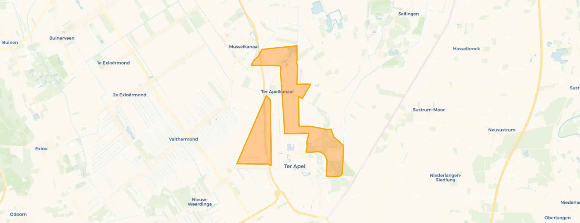 Verspreide huizen Ter Apel en Ter Apelkanaal