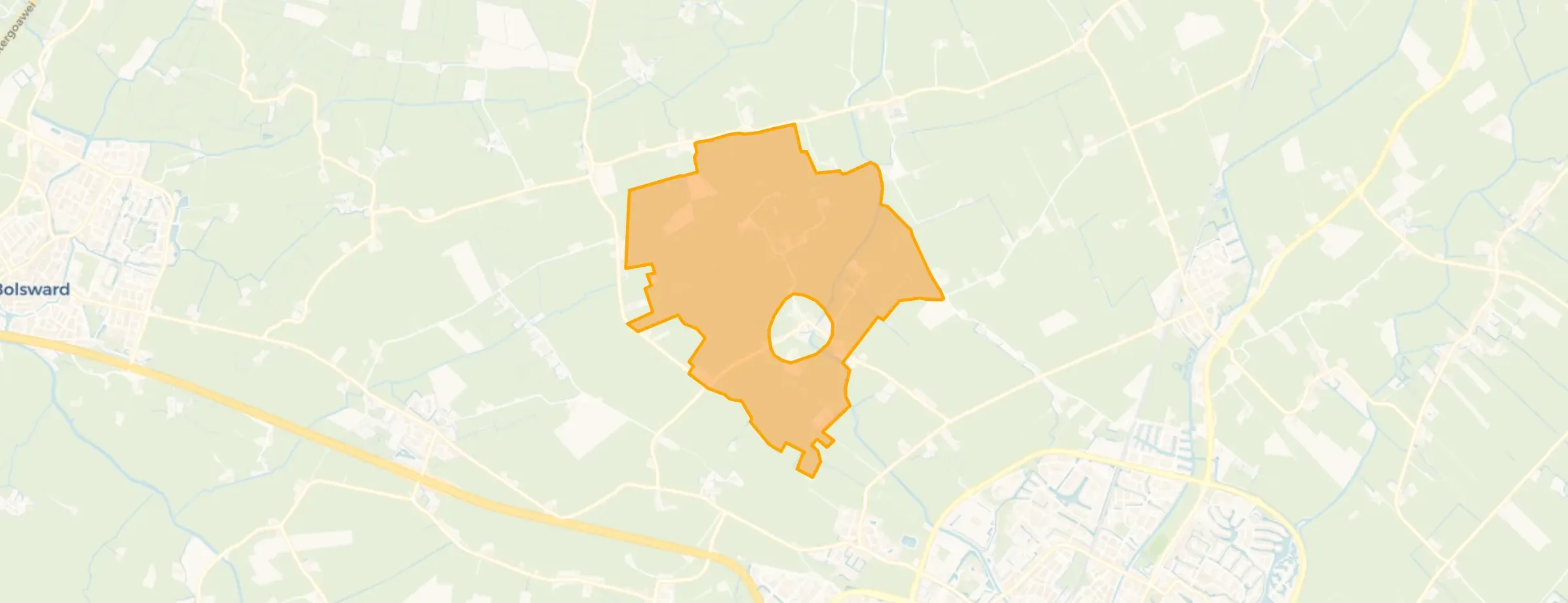 Kaart van Verspreide huizen Tirns