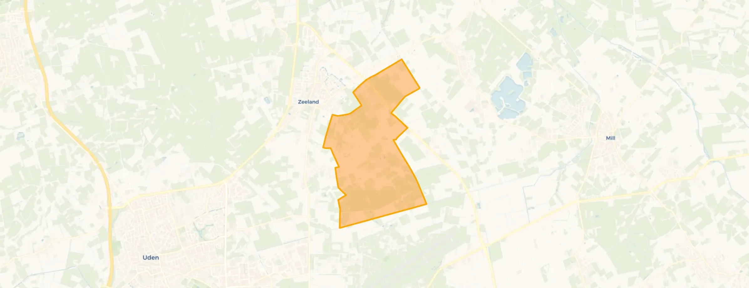 Kaart van Verspreide huizen Trent-Graspeel