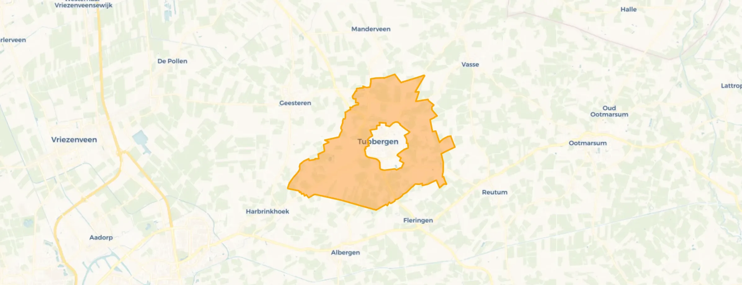 Kaart van Verspreide huizen Tubbergen