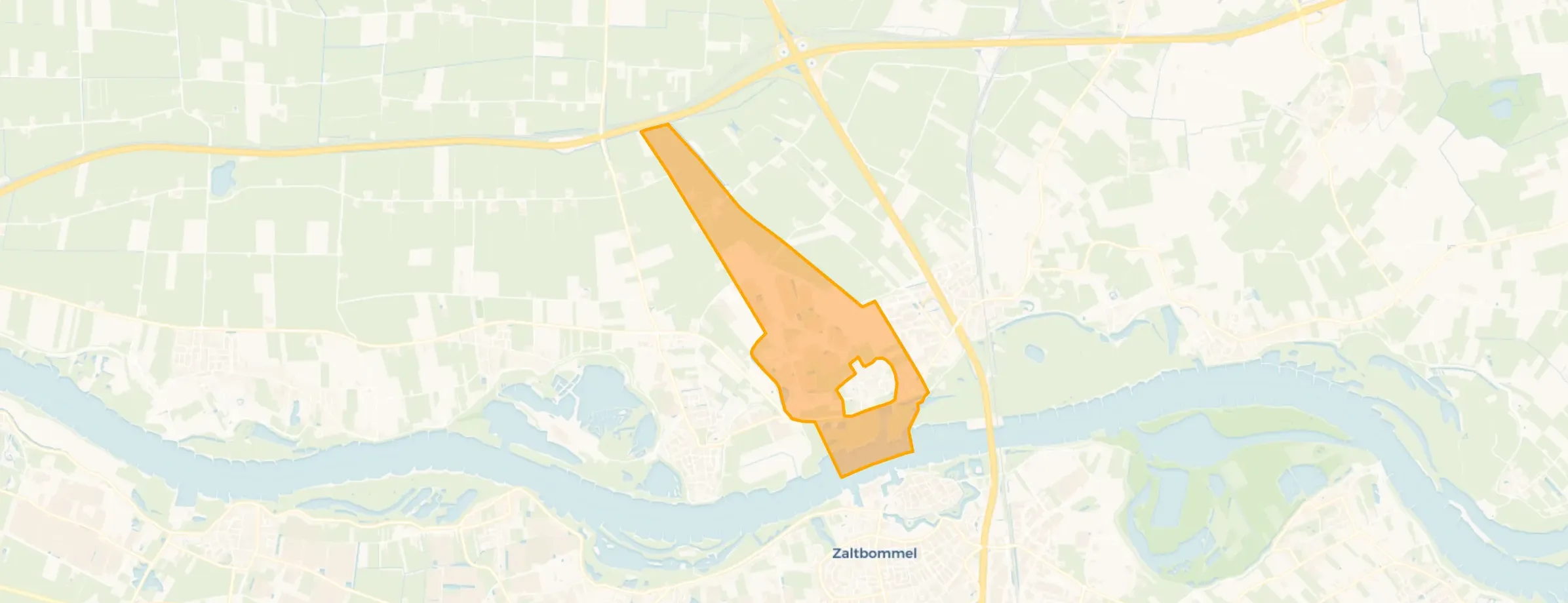 Kaart van Verspreide huizen Tuil
