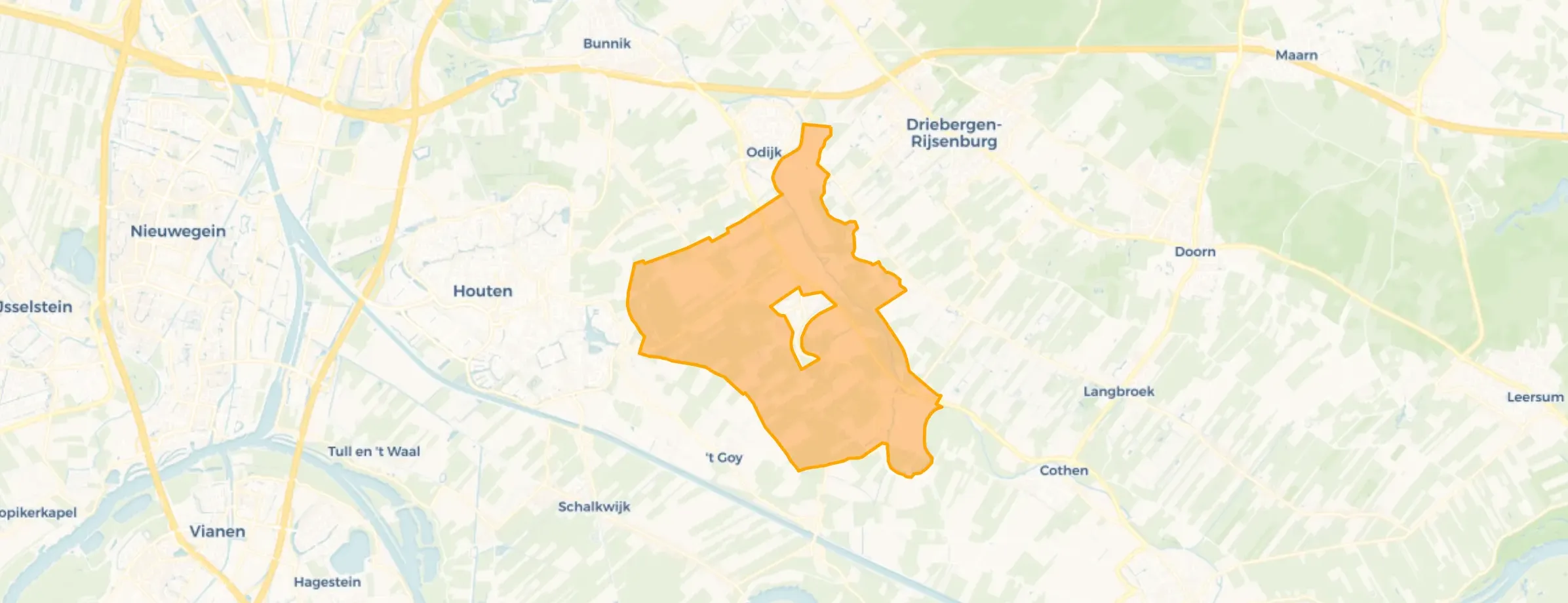 Verspreide huizen van Werkhoven