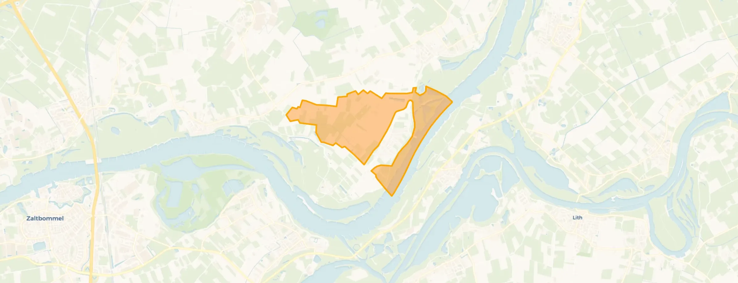 Kaart van Verspreide huizen Varik