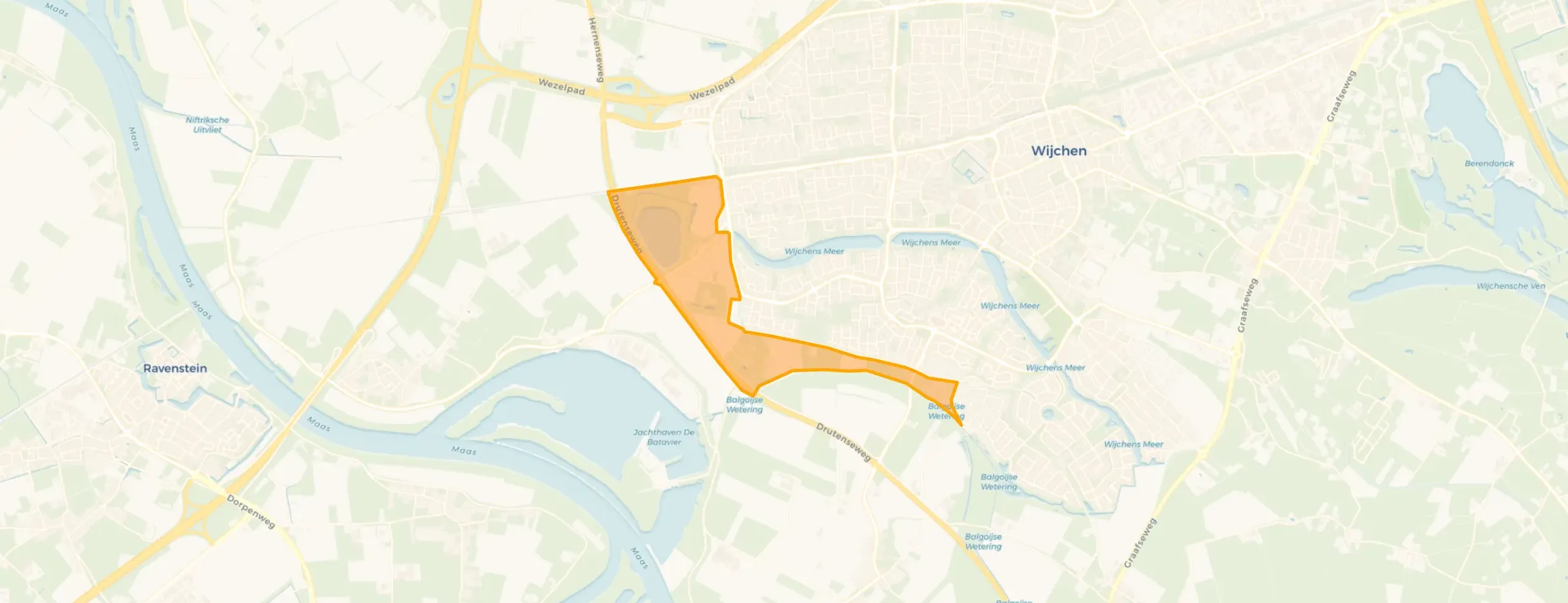 Kaart van Verspreide huizen Vormer
