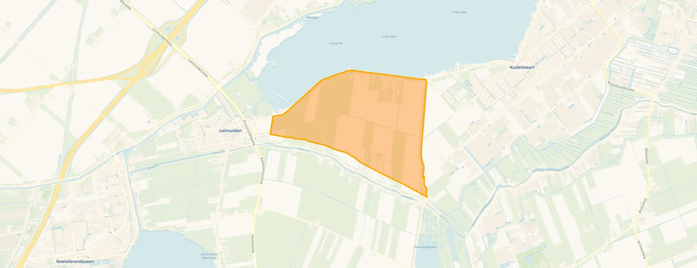 Verspreide huizen Vriezekoopse polder