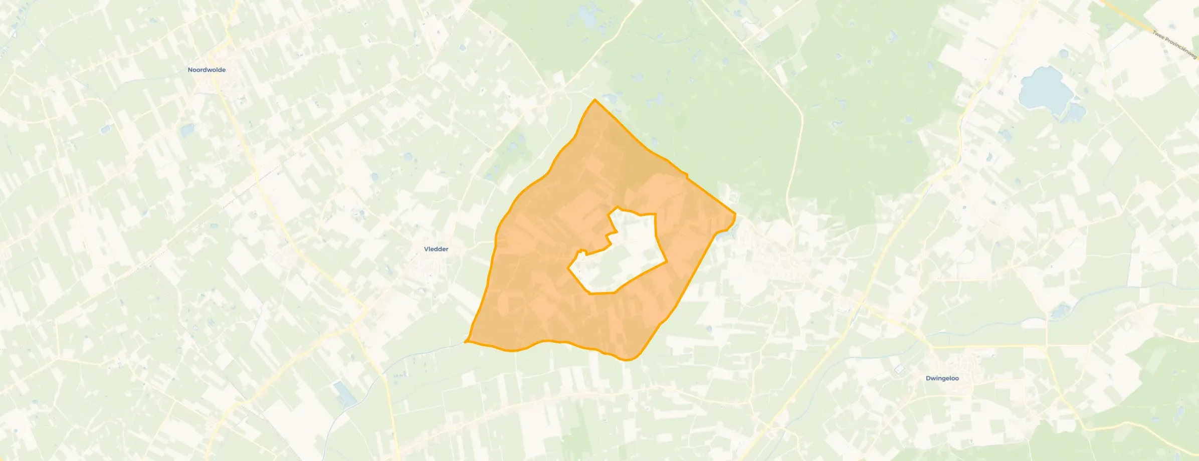 Verspreide huizen Wapse in Westerveld