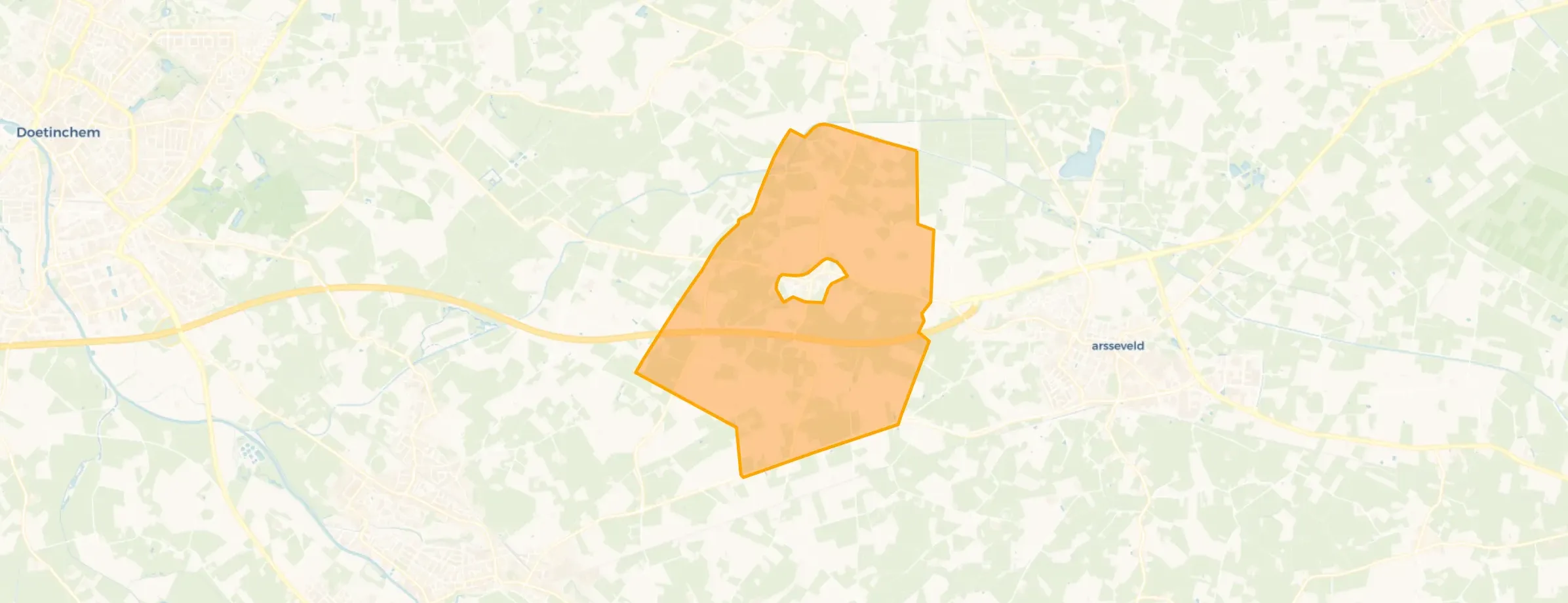 Kaart van Verspreide huizen Westendorp