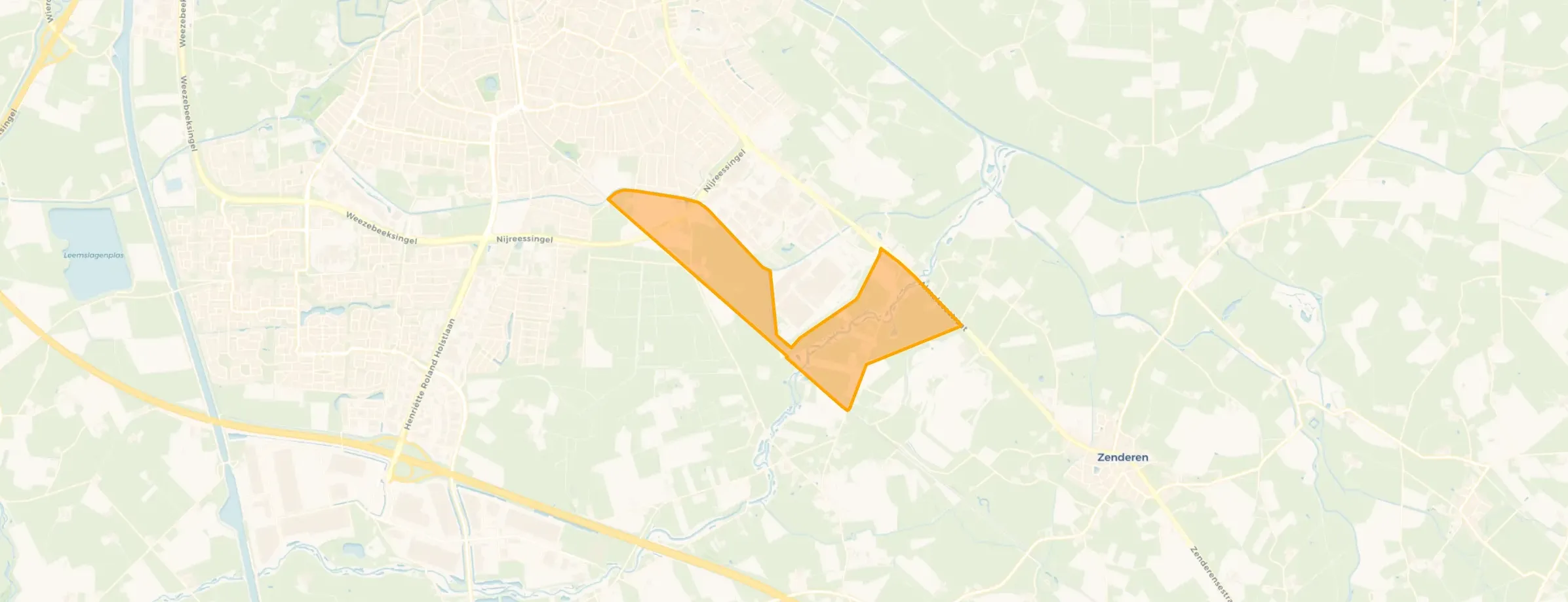 Verspreide huizen wijk 11