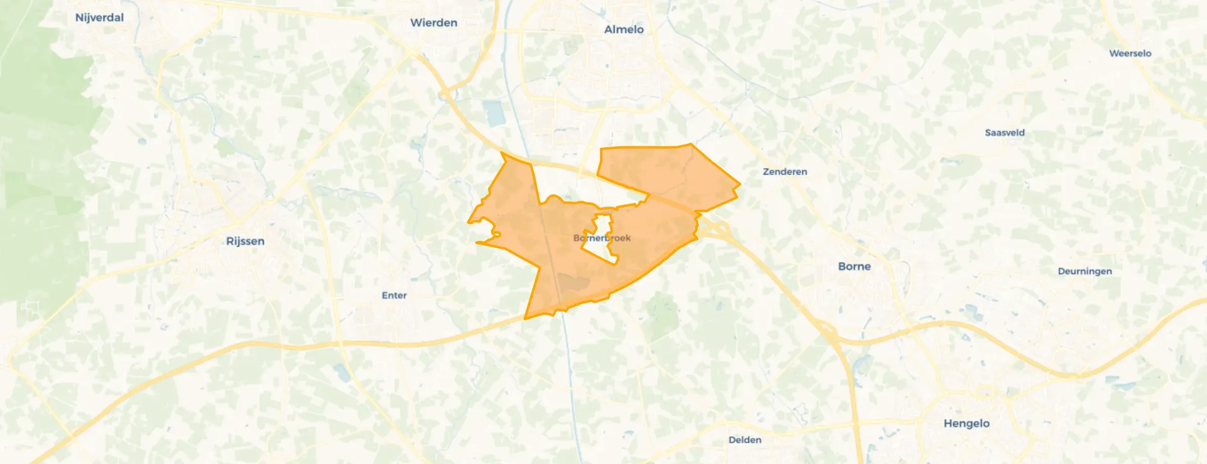 Verspreide huizen wijk 21