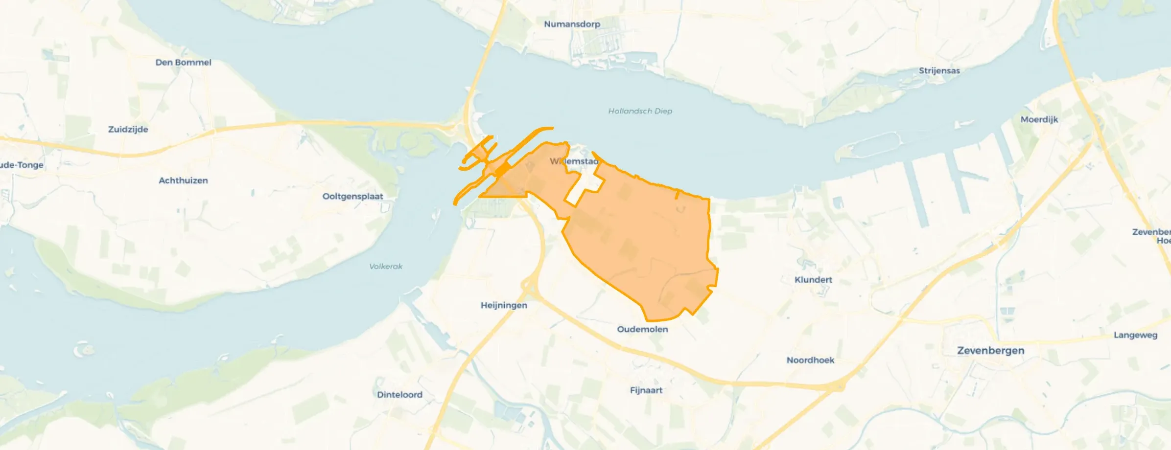 Buurt Verspreide huizen Willemstad, Oudemolen