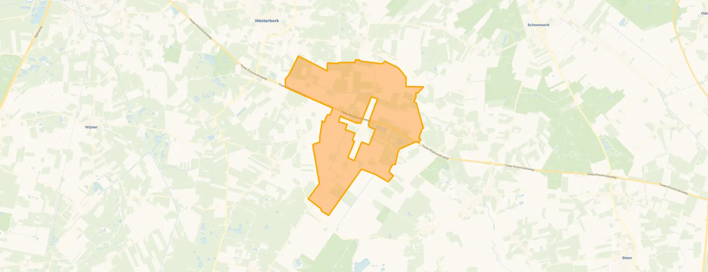 Verspreide huizen Witteveen in Midden-Drenthe
