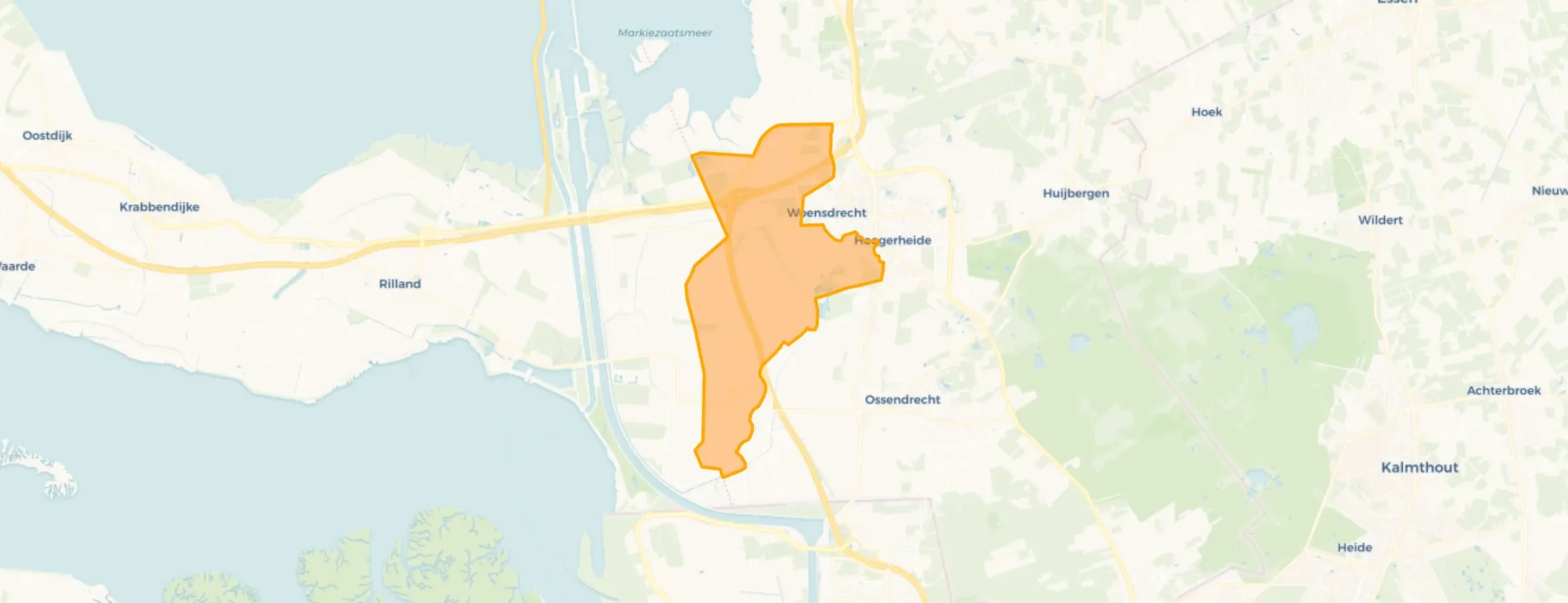 Verspreide huizen Woensdrecht