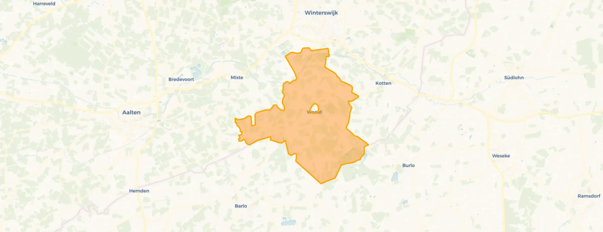 Verspreide huizen Woold