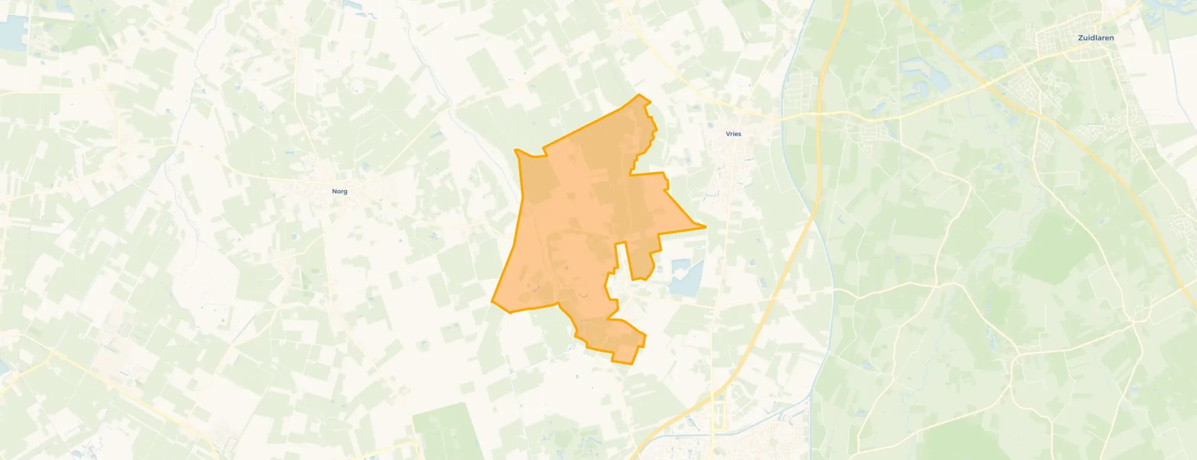 Kaart van Verspreide huizen Zeijen