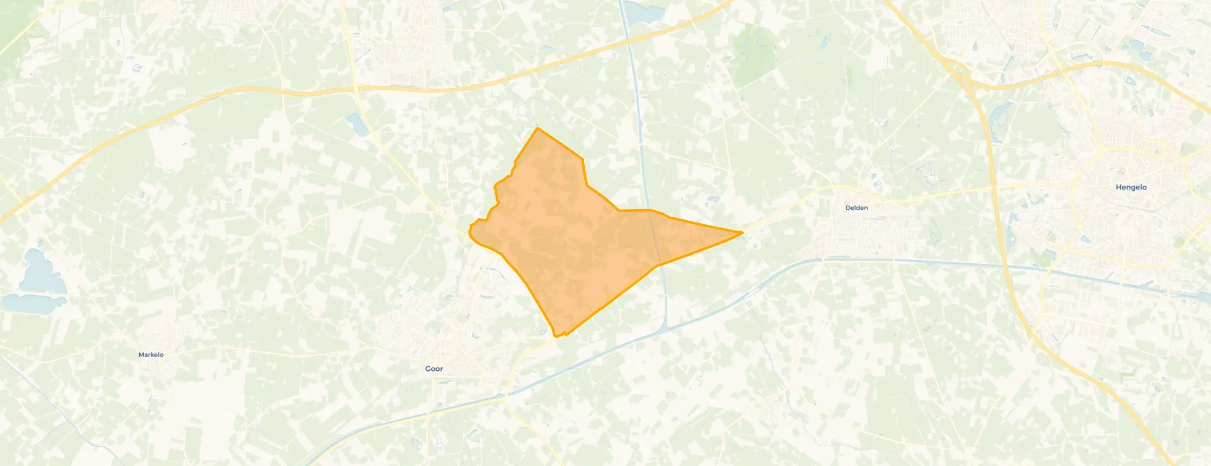 Verspreide huizen Zeldam in Hof van Twente