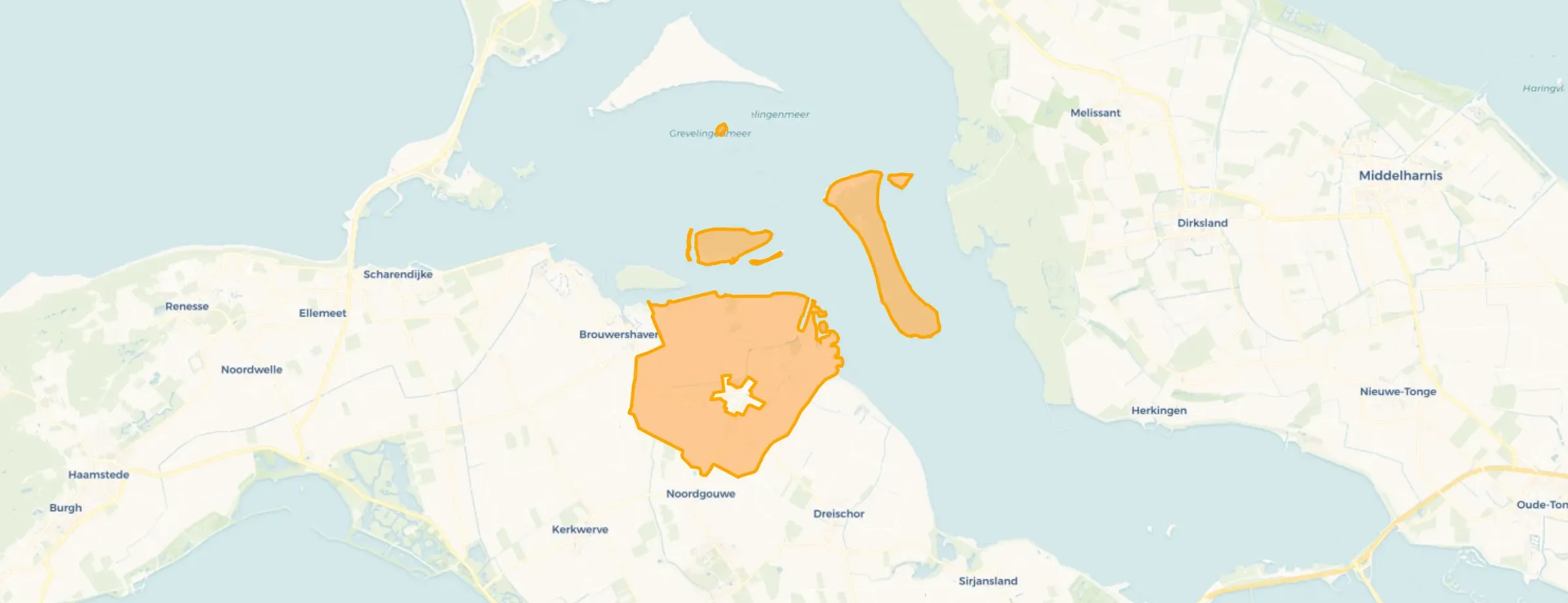 Buurt Verspreide huizen Zonnemaire, Zonnemaire