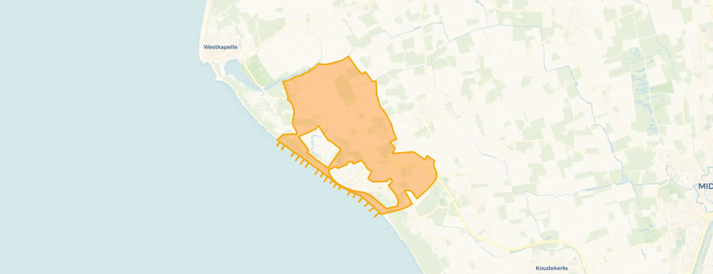 Buurt Verspreide huizen Zoutelande, Zoutelande