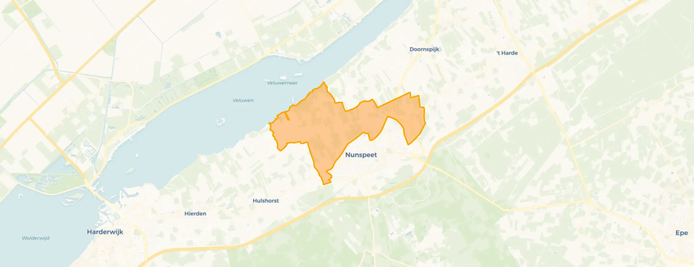 Buurt Verspreide huizen Zuiderzeeland Nunspeet, Nunspeet