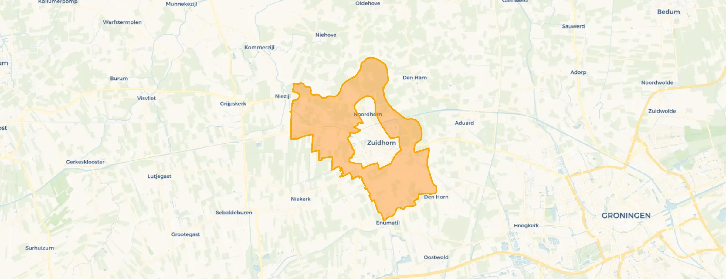 Verspreide huizen Zuidhorn in Westerkwartier