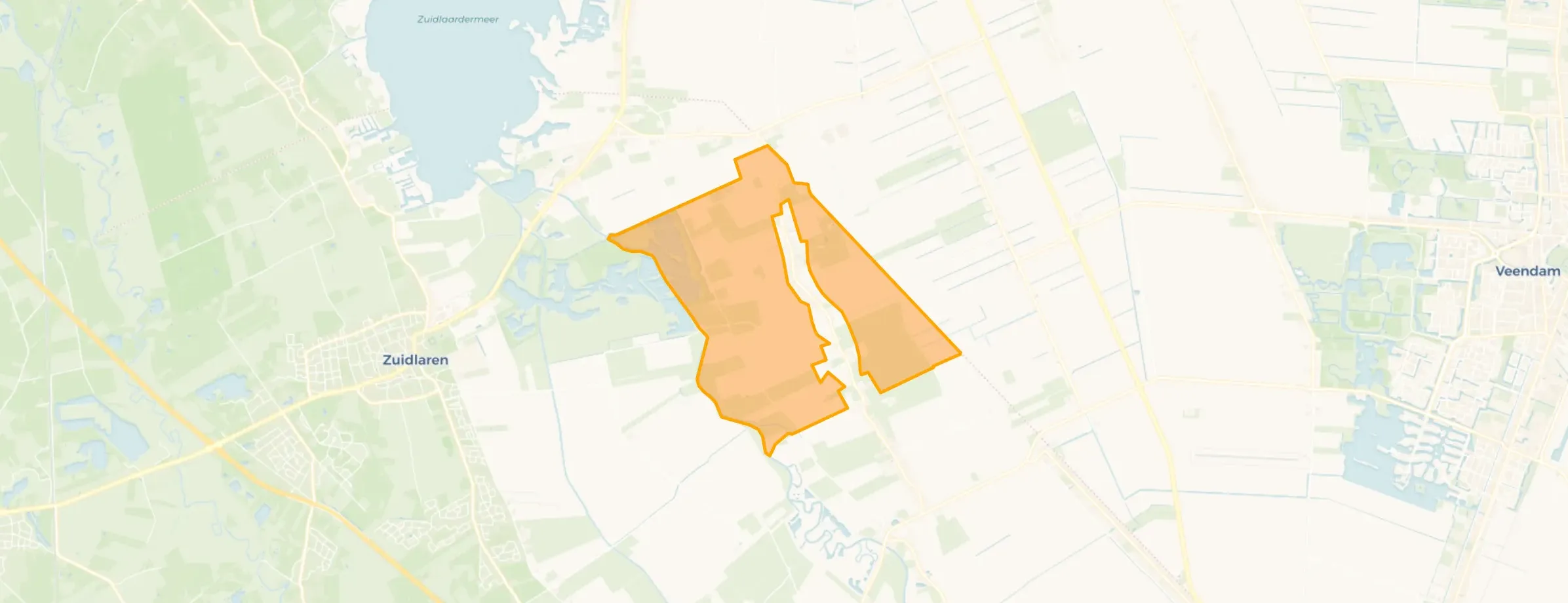 Verspreide huizen Zuidlaarderveen