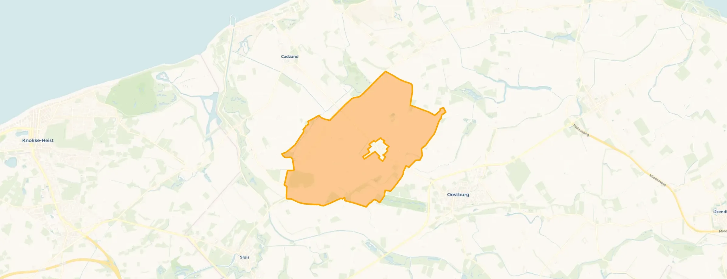 Buurt Verspreide huizen Zuidzande, Zuidzande
