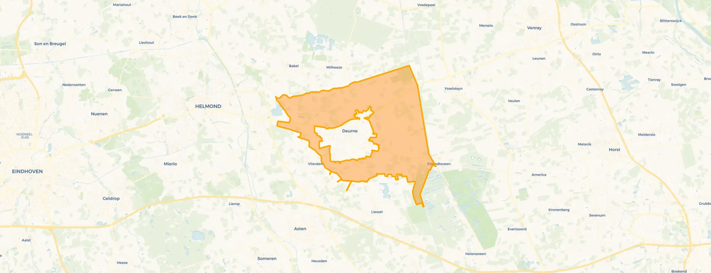 Buurt Verspreide woningen bij Deurne, Deurne
