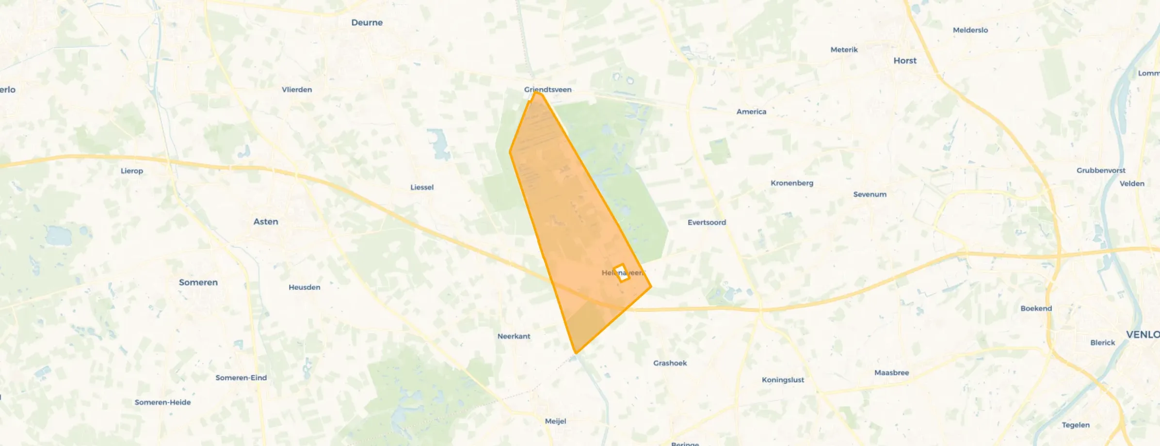 Verspreide woningen bij Helenaveen