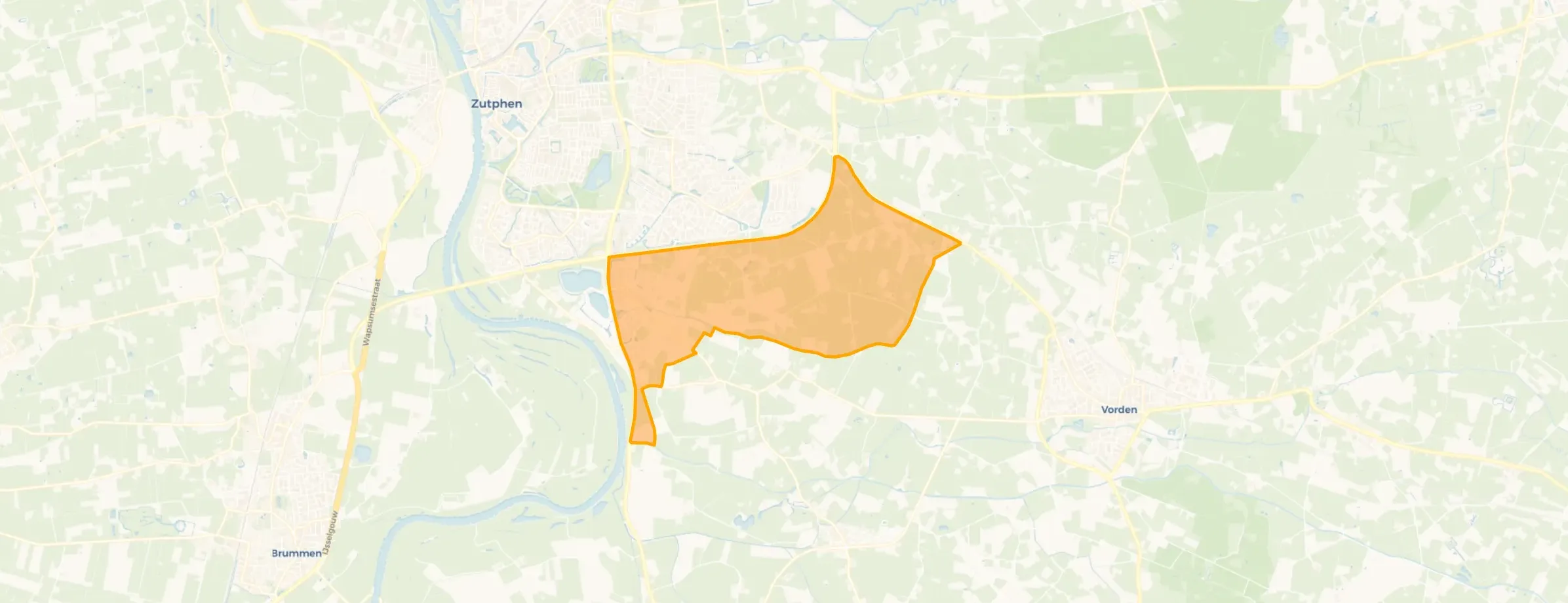 Kaart van Vespreide huizen Leesten