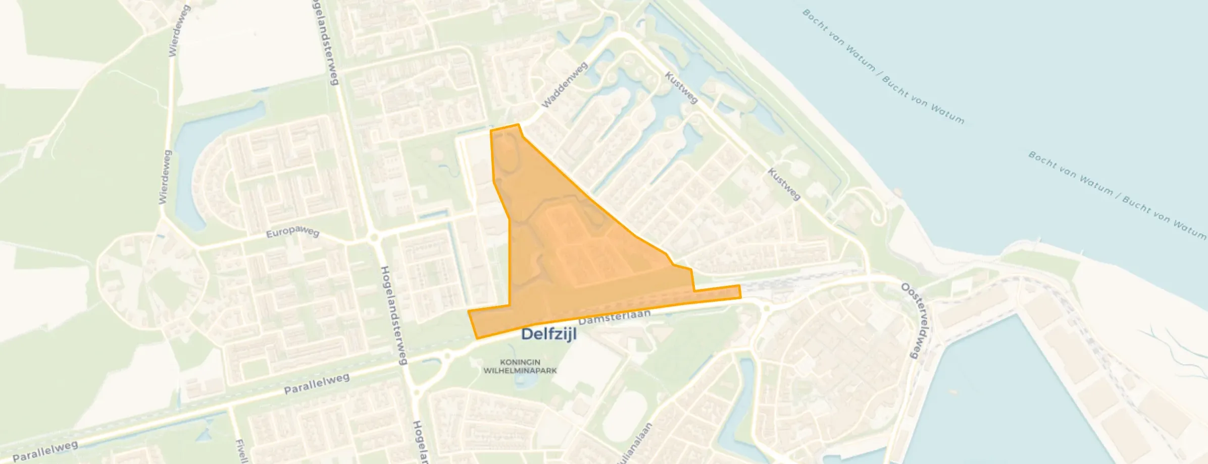 Kaart van Vestingbuurt