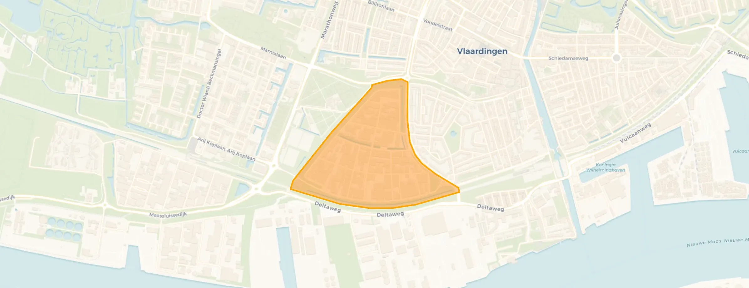 Kaart van Vettenoordse Polder West