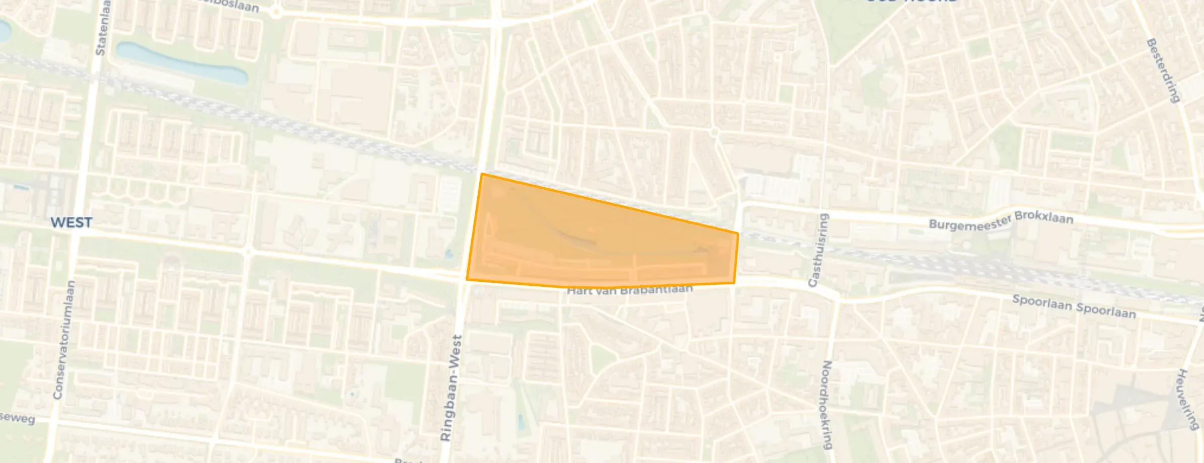 Kaart van VGL-terrein