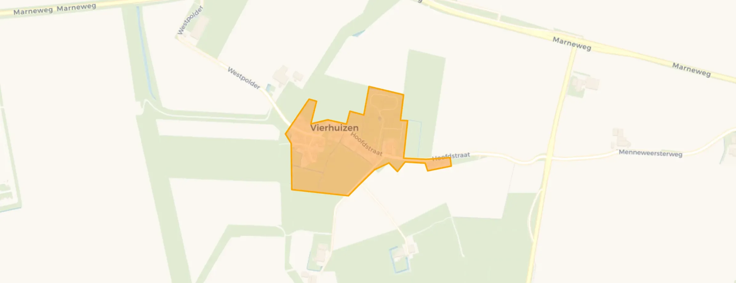 Kaart van Vierhuizen