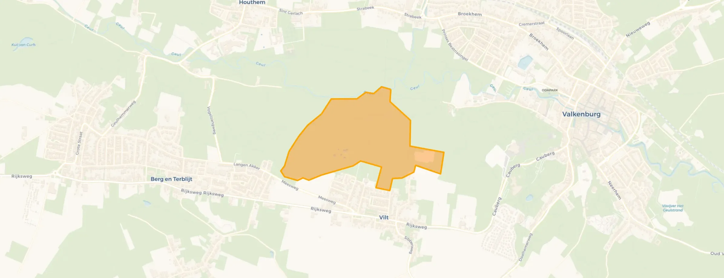 Kaart van Vilter Heide