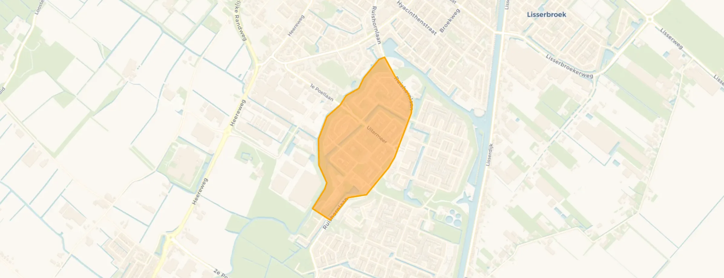 Kaart van Vogelbuurt