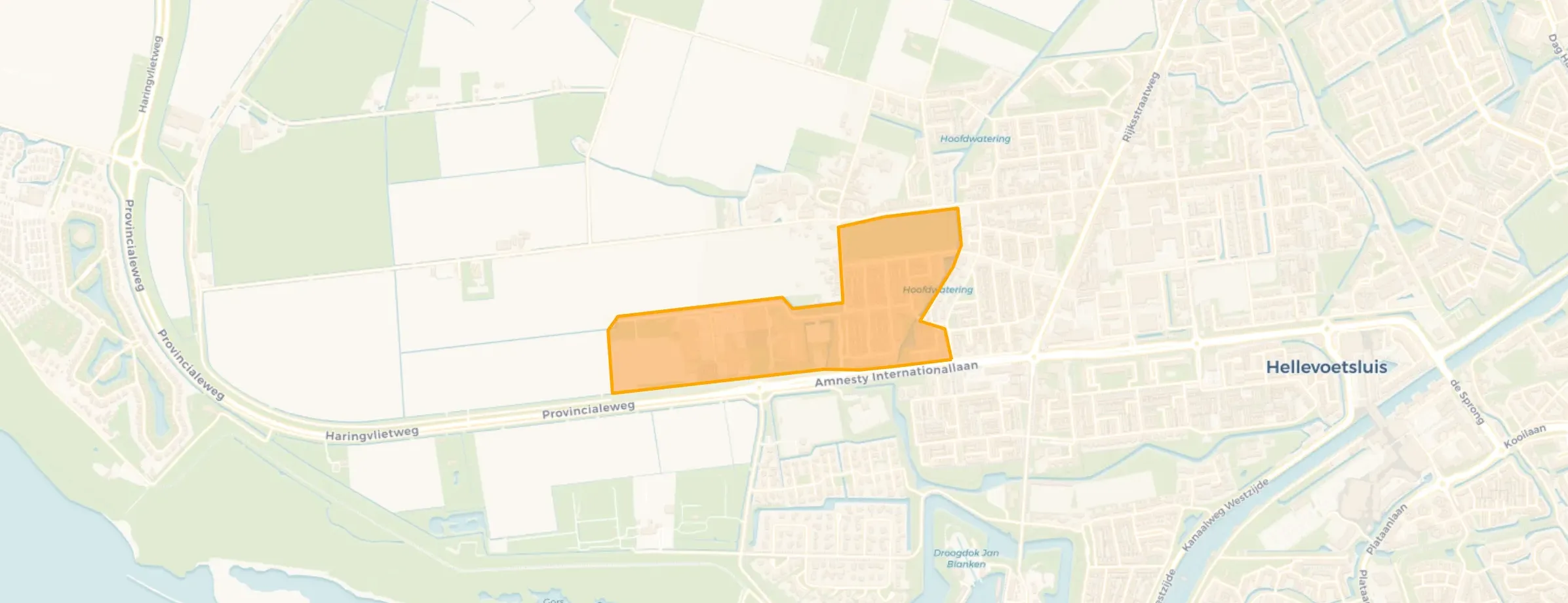 Kaart van Vogelbuurt