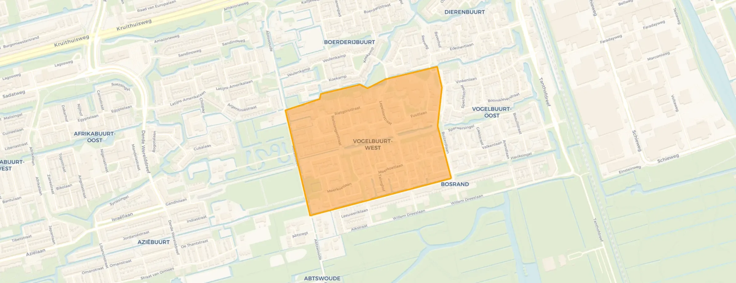 Buurt Vogelbuurt-West, Delft