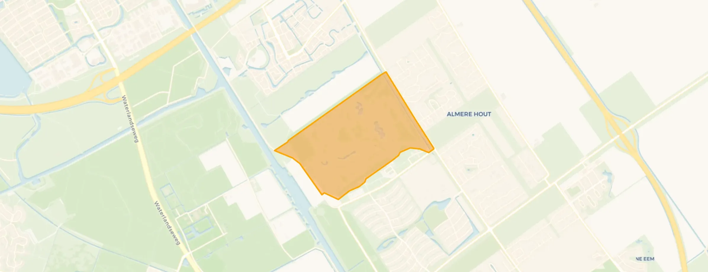 Kaart van Vogelhorst-Golfbaan Almeerderhout