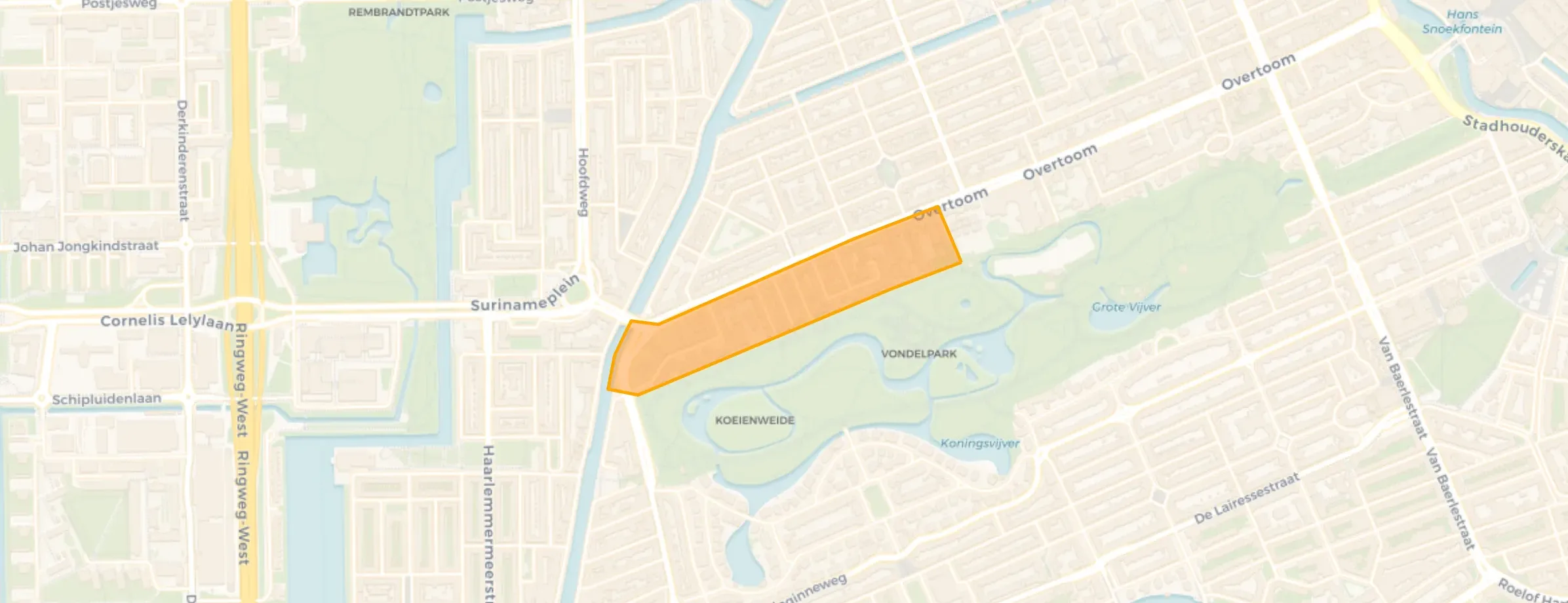 Buurt Vondelparkbuurt-West, Amsterdam
